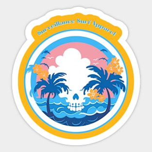 Surveillance Surf Tropical Logo Sticker